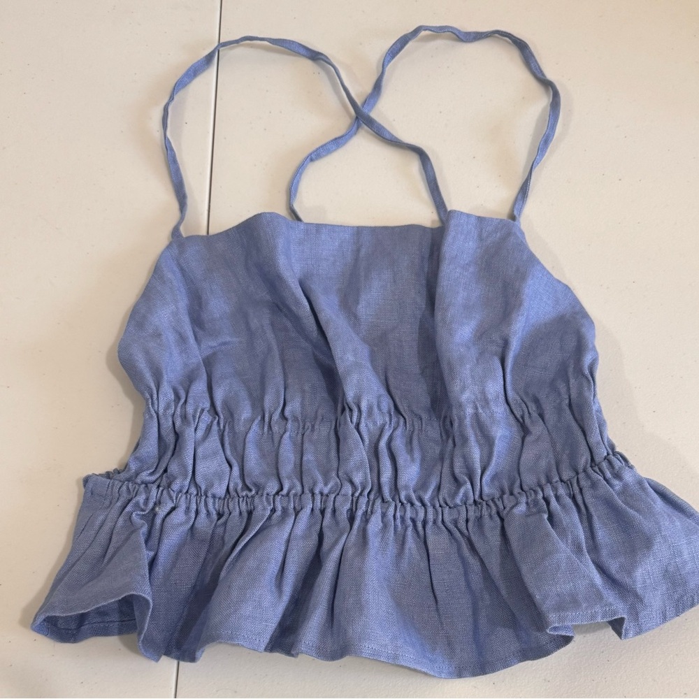 Reformation Light Blue Camisole Top